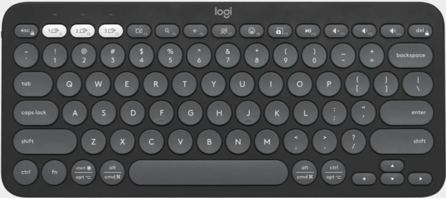 [920-011851] Logitech Pebble Keys 2 K380s Graphite Bluetooth Keyboard