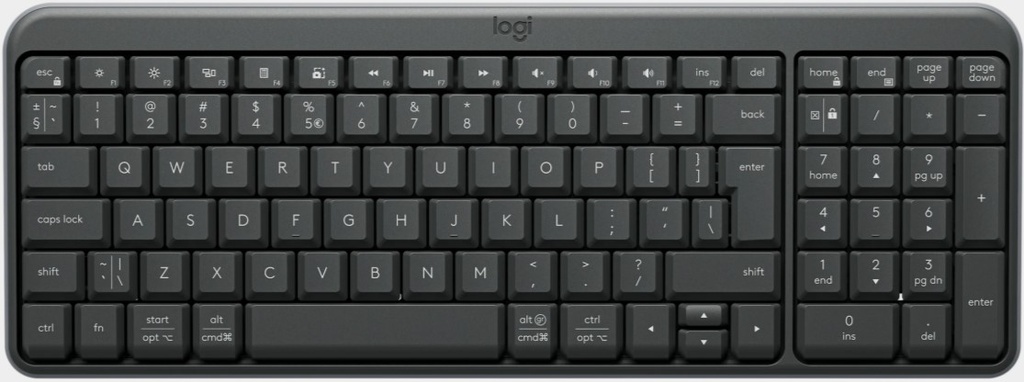[920-013451] Logitech K250 Bluetooth Graphite Wireless Keyboard