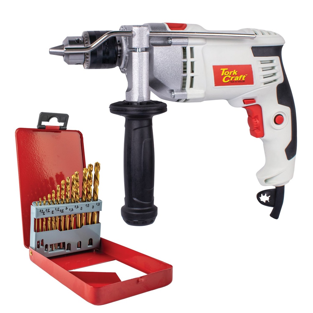 [TORKIT014] Imp. Drill Tcid0850 + Nr02013 Tin Drill Set