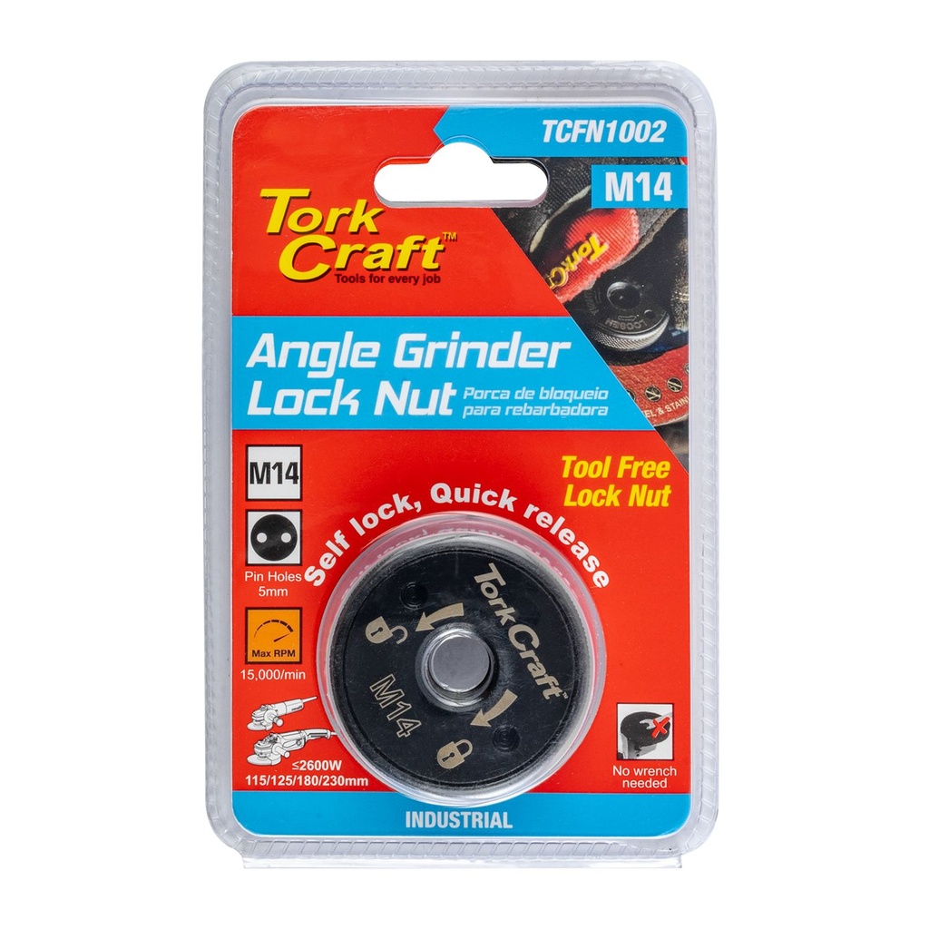 [TCFN1002] Flange Lock Nut M14 Self Lock Quick Release Angle Grinder