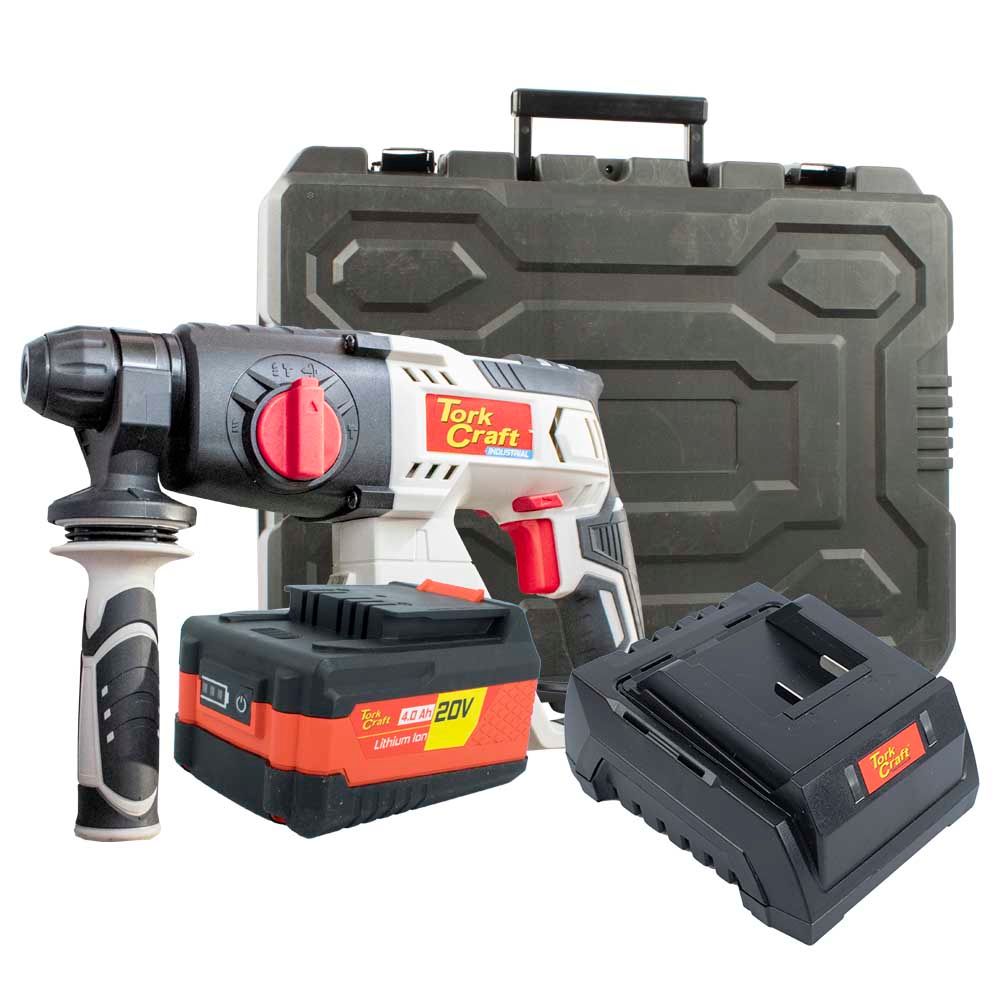 Rot.hammer Sds 20v Tc20190 C/w Std. Charg. &amp; 4.0ah Battery