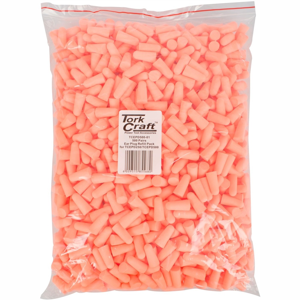 [TCEPD500-01] Ear Plug Refill Pack 500 Pairs For Tcepd250 And Tcepd500
