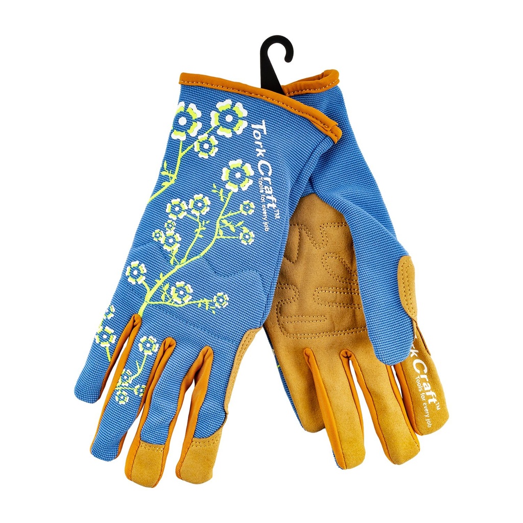 [GL43] Ladies Slim Fit Medium Garden Gloves Blue
