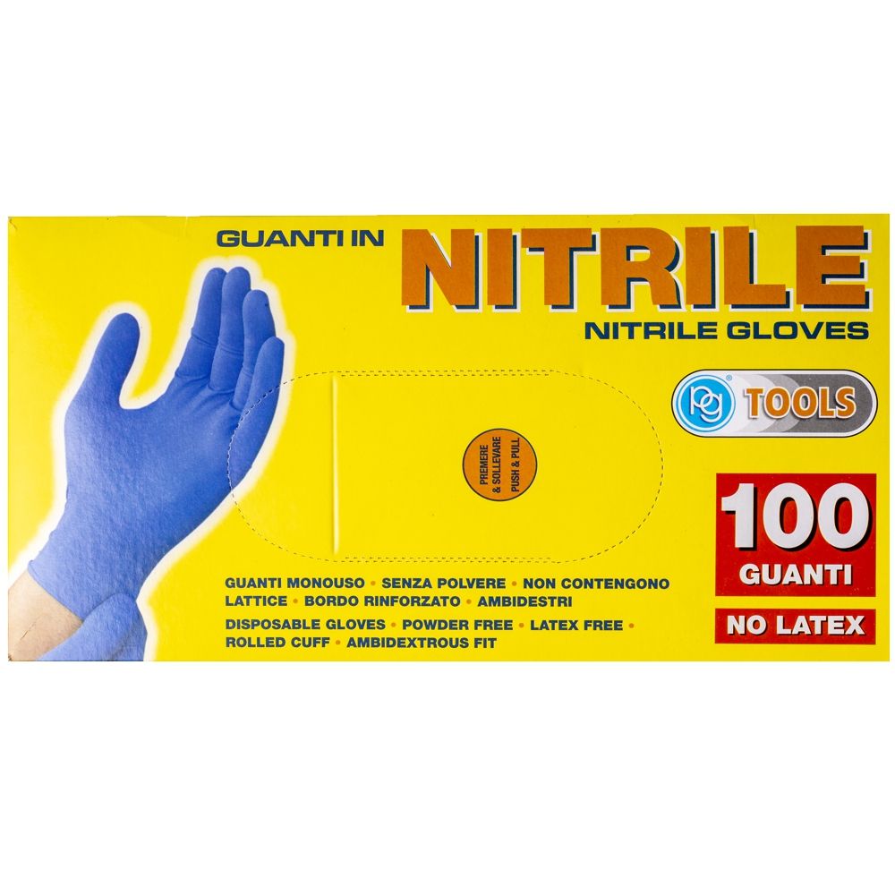[PG50620] Nitrile Gloves Medium X100 Pce ( X50 Pairs )