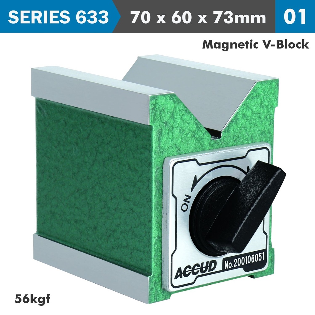 [AC633-044-01] Magnetic V-block 70x60x73mm 56kgf