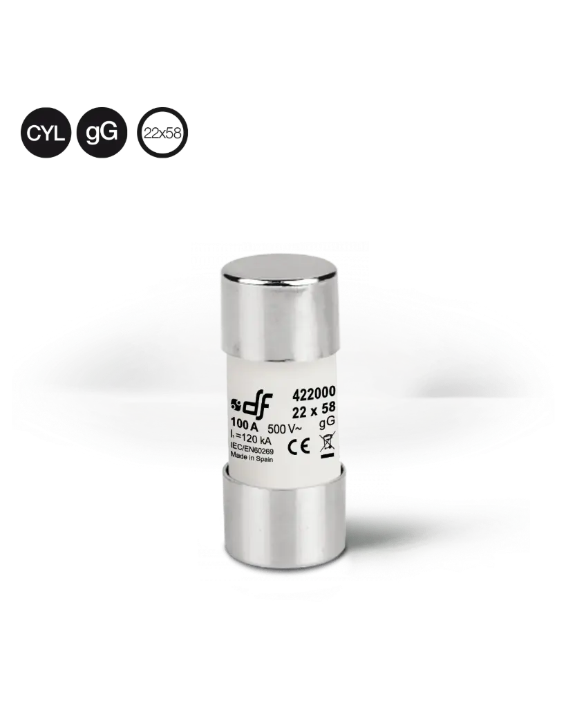 Fuse | 690Vdc gG | 22x58 | Cylindrical (125A)