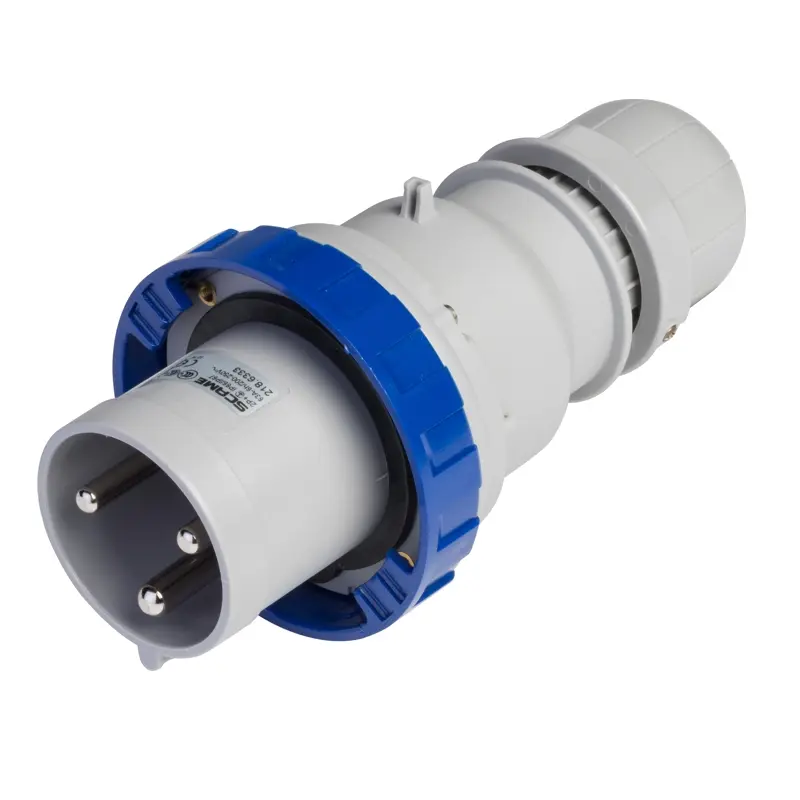 63A 2P+E IP67 MALE PLUG